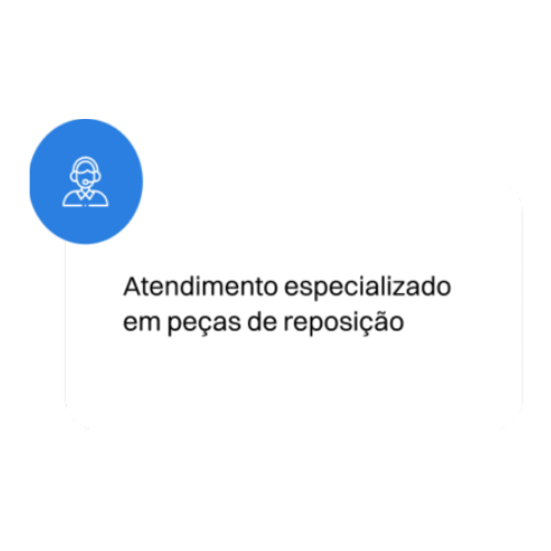 Atendimento especializado em peças de reposição